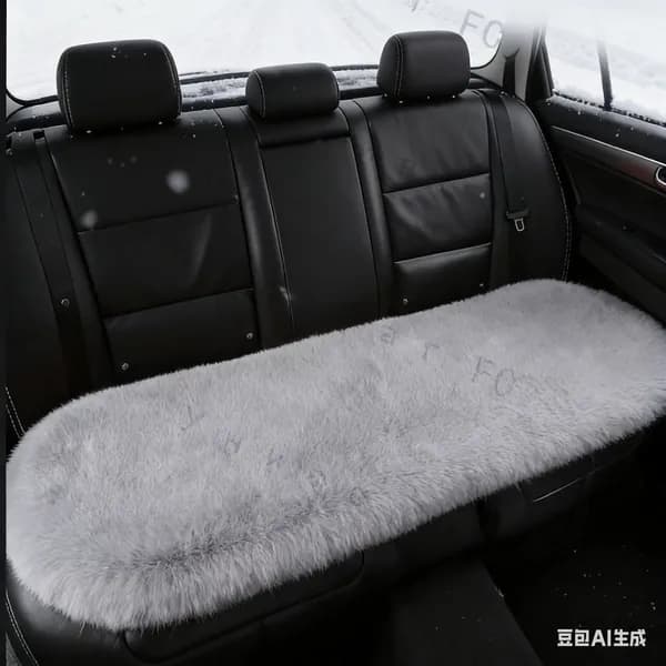 Накидка автомобильная на Задние сиденья, Мех искусственный, Спанбонд, 1 шт.