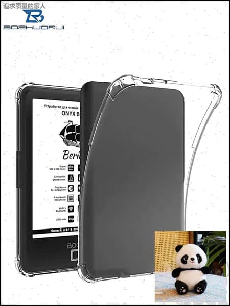 BOZHUORUI Прозрачный чехол для Boox Vasco da Gama/ Boox Vasco da Gama 2 3 4 5 e-Reader - Ультратонкая прозрачная силиконовая гибкая мягкая задняя крышка66