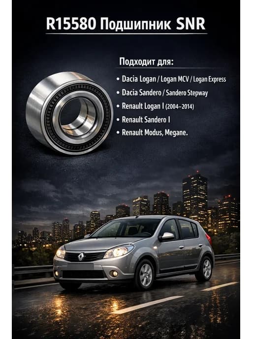 Подшипник ступицы передней R15580