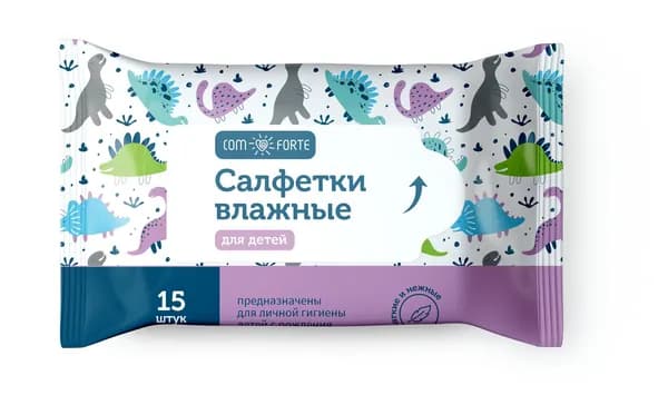 Салфетки детские влажные 15 шт ComForte