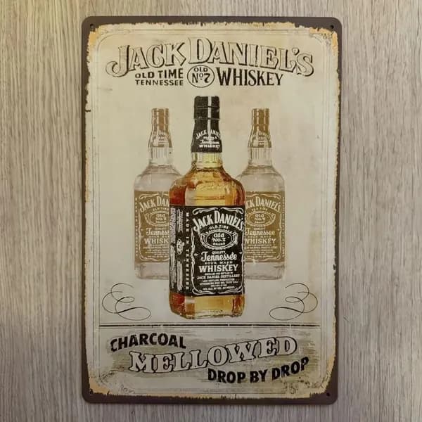 Табличка металлическая интерьерная Арт Виски Джек Дэниэлс Art Jack Daniel's Whiskey