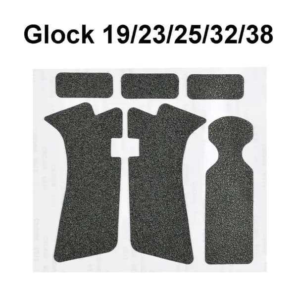 Резиновая противоскользящая накладка на рукоятку Glock 19/23/25/32/38, матовая, липкая лента для лучшего хвата