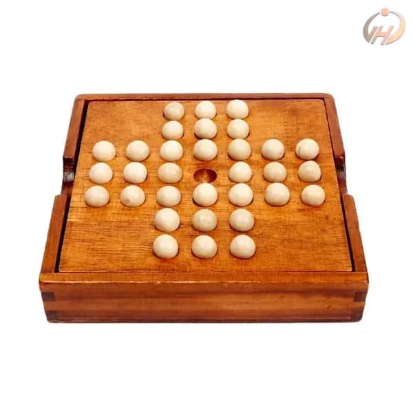 Набор для настольной игры Пасьянс из дерева 14.2x14.2x2.7cm
