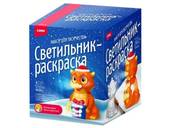 Игрушка раскраска Lori "3D Art. Дракончик" светильник