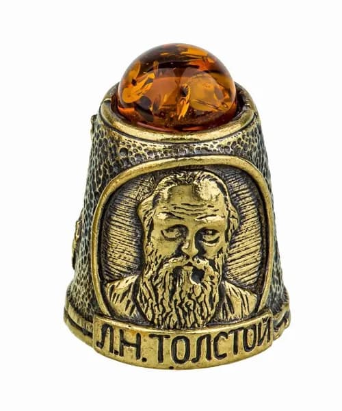 Наперсток Толстой Л.Н. с кабошоном 866