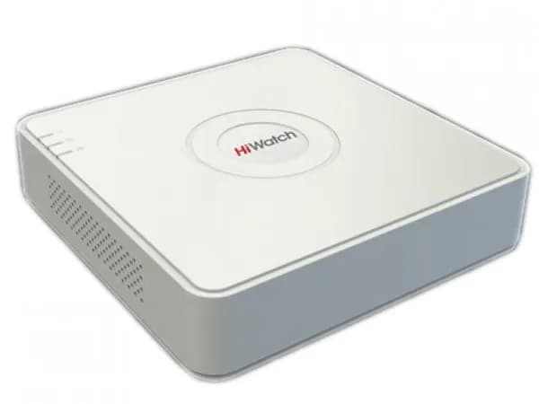 Регистратор для видеонаблюдения HiWatch гибридный 4-канальный белый (DS-N204(D))