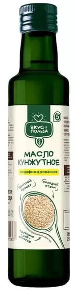 Масло "Вкус & Польза" кунжутное нерафинированное 250мл. 1 бутылка.