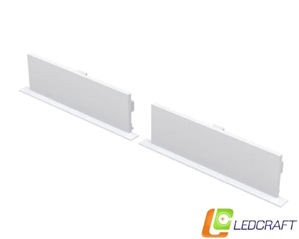 Заглушки 2 шт для профиля LC-LPV32114M94 пластиковые серые