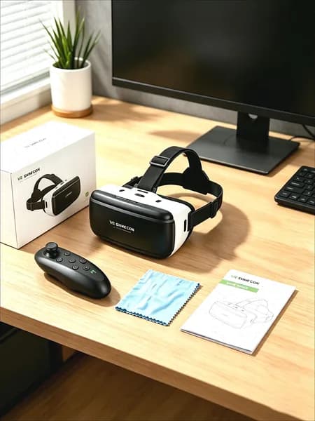Виртуальные VR - очки сверхреального уровня / с игровой ручкой