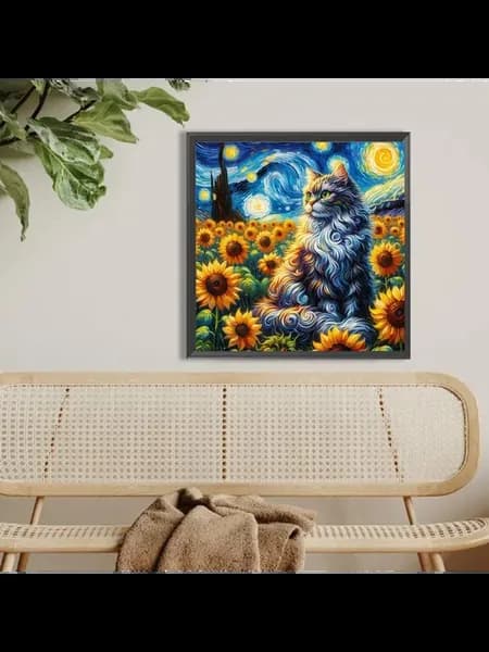 Коты DIY 5D картина с кристаллами, декор и подарок