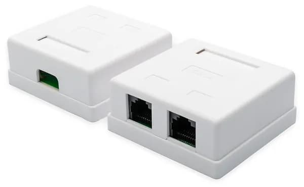 Компьютерная розетка 2 х RJ-45 CAT5e