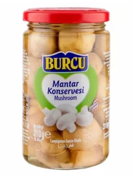 Грибы консервированные целые Burcu Mantar 310 г