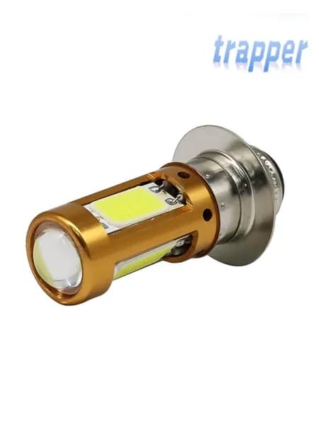 H6M P15D LED лампа для мотофары с ближним/дальним светом, 1500 лм, белый, 12-30В.