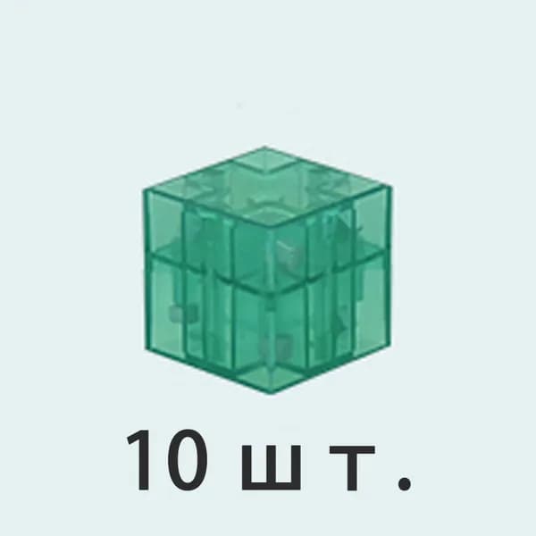 Набор геометрических фигур, 10 прозрачных магнитных кубов, STEM-игрушка для раннего развития, подарок для детей 3-6 лет