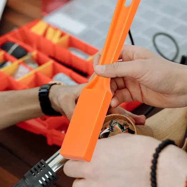 Магнитный пластиковый стержень яркого оранжевого цвета для научных игр детей