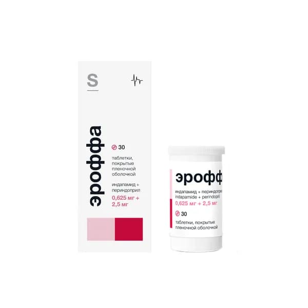 Эроффа таблетки п/о плен. 0,625мг+2,5мг 30шт
