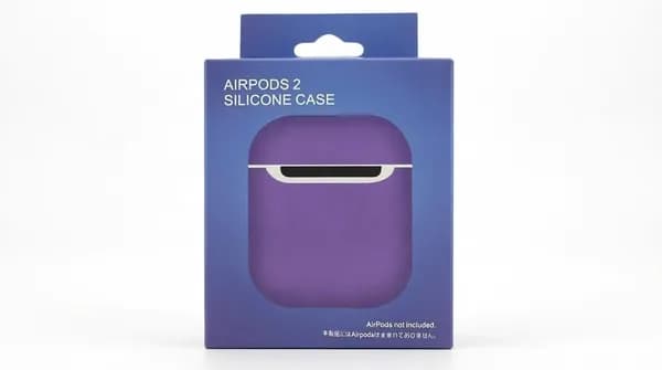 Чехол для AirPods 2 /Silicone case/ Фиолетовый