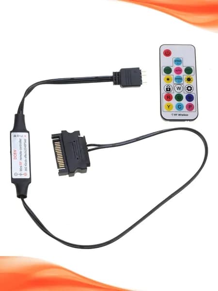 Светодиодный RGB-контроллер с пультом (IR/RF/USB), Оранжевый