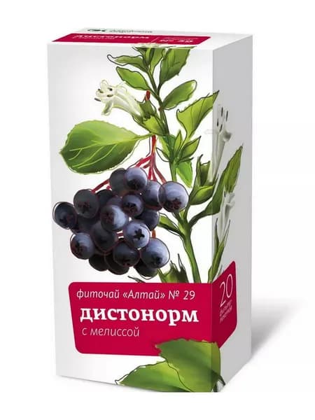 Фиточай №29 Дистонорм с мелиссой, 20 пакетиков по 2г
