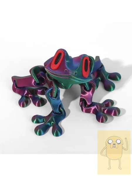 3D-ручка для рисования, магнитная лягушка-подвеска, с подвижными суставами, для холодильника и авто