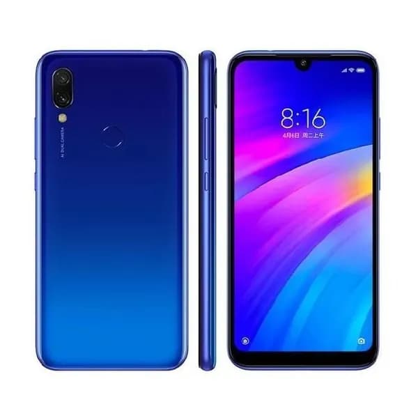 Redmi Смартфон Xiaomi Оригинальный Redmi 7 3гб 32гб 6.26 экран подарок чехол и стекло Android 9.0 4000 mAh  Global 3/32 ГБ, Nano-SIM, синий