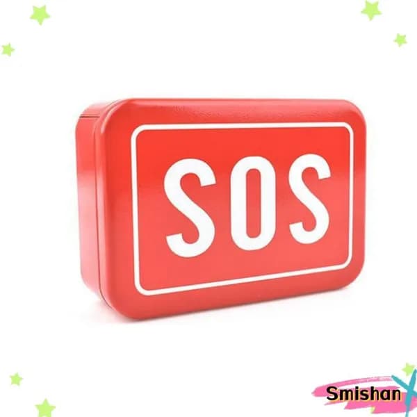 Коробка для хранения, SOS узор, для ключей и карманных инструментов