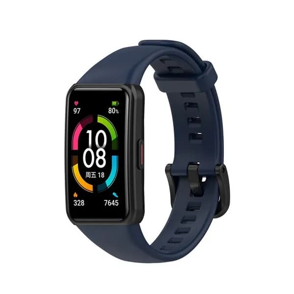 ремешок для huawei band 6 / honor band 7 6, силиконовый мягкий сменный ремешок