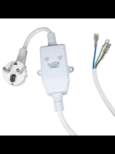 Шнур сетевой с УЗО 1,5м (3х1,5мм2) 220V 3Квт 16A 10mA