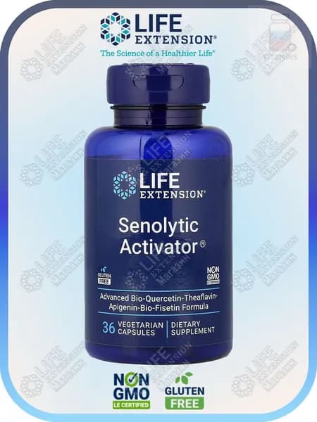 Life Extension сенолитический активатор(Senolytic Activator), 36 вегетарианских капсул