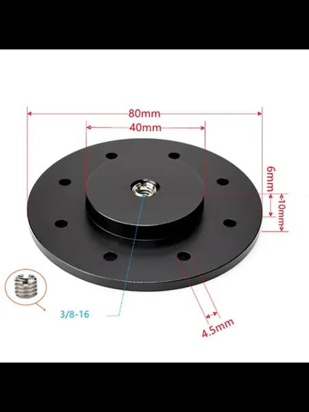 Крепление для камеры черное B21A D80 3 8