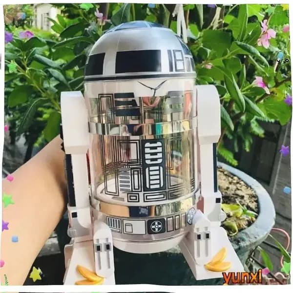 Бытовая мини-кофеварка ручной варки, Робот Star Wars R2-D2, кофейник-пресс для мокко