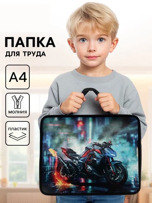 папка для труда для мальчика с ручками а4