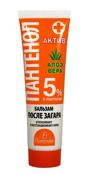 Floresan Бальзам после загара Пантенол Актив, алоэ-вера, 100 мл