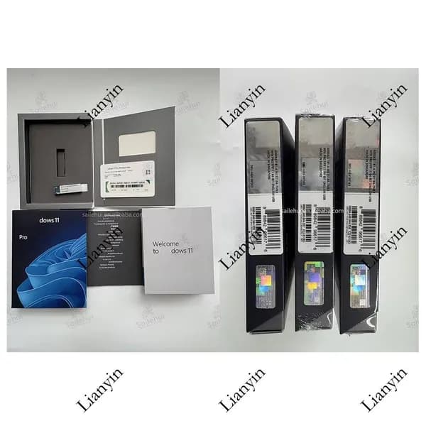 Win11 Professional Retail Box USB-накопитель Новый Win 11 Pro USB Полный пакет FPP-ключ 100% онлайн-активация Пожизненная гарантия на лицензию
