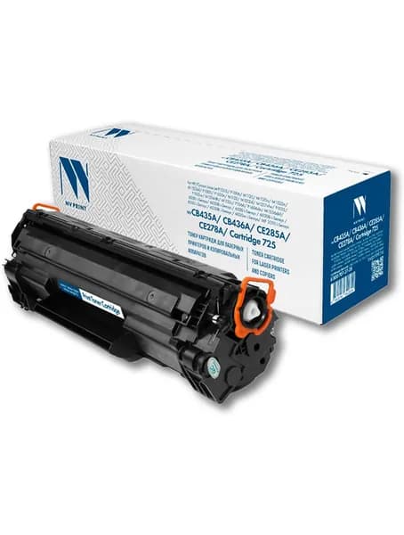 Картридж CB435A / CE285A / Canon 725 для HP LaserJet P1102, P1105, M1132 MFP, Canon i-SENSYS LBP6000, MF3010, совместимый, чёрный, NV Print