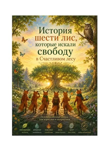 История шести лис, которые искали свободу в Счастливом лесу | Алина Дорожко | Электронная книга