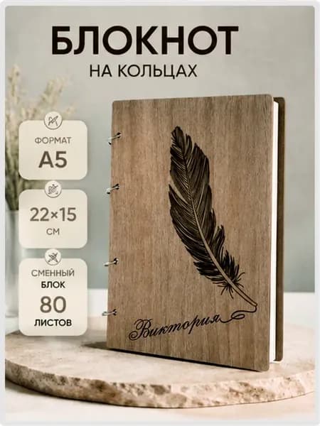 Именной блокнот Виктория