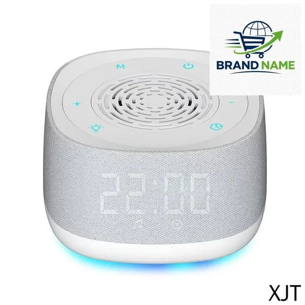 Умная колонка с Алисой, Bluetooth, LED-часы, RGB, белая