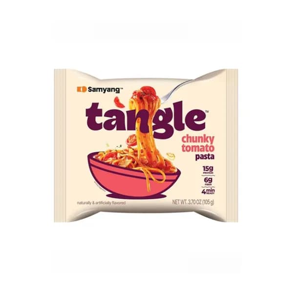 Tangle Samyang Лапша быстрого приготовления с густым томатным соусом, (мягкая упаковка) 105 г.