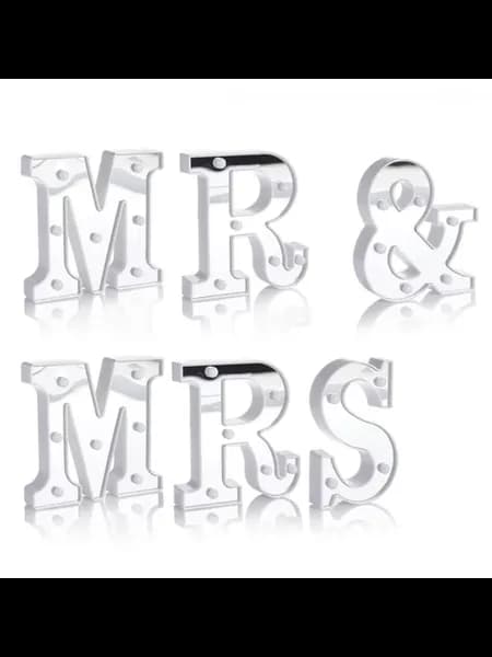 Фигура светодиодная Mr & Mrs, 16 см