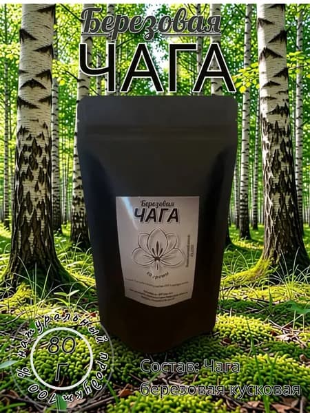 Чага березовая кусковая