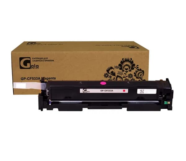 Картридж GalaPrint CF533A (HP 205A) для принтеров HP Color LaserJet Pro CM180/CM180n/CM181/CM181fw/CM154 900 копий лазерный, совместимый, цвет пурпурный