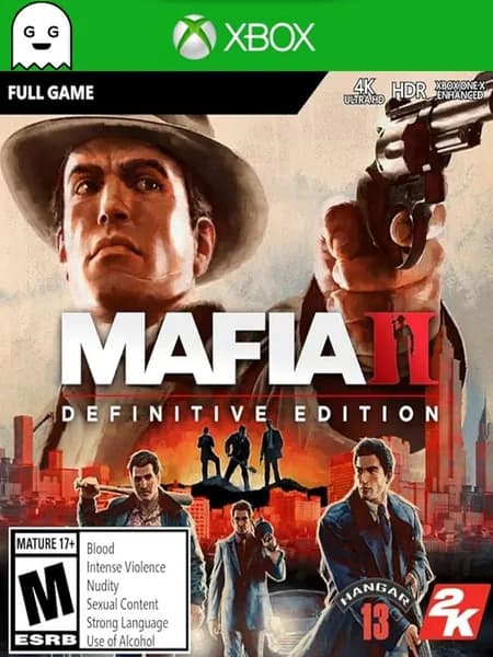 Игра Mafia II: Definitive Edition, цифровой ключ для Xbox One/Series X S, Русская озвучка