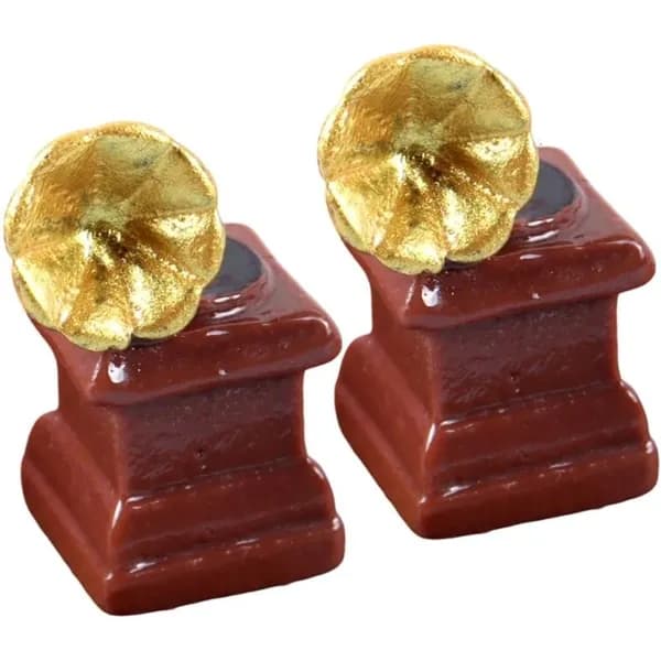 Мини-декор для бытовой техники (2 шт.), - Модель граммофона