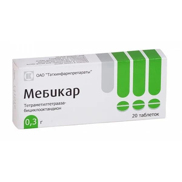 Мебикар таблетки 300мг 20шт