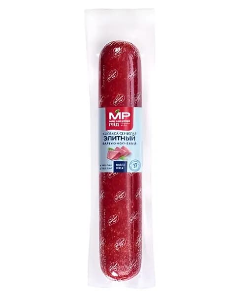 Мясницкий ряд Колбаса Сервелат Элитный Варено-копченая, 0.75-0.85кг