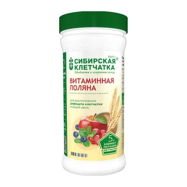 Клетчатка Сибирская клетчатка витаминная поляна 280г