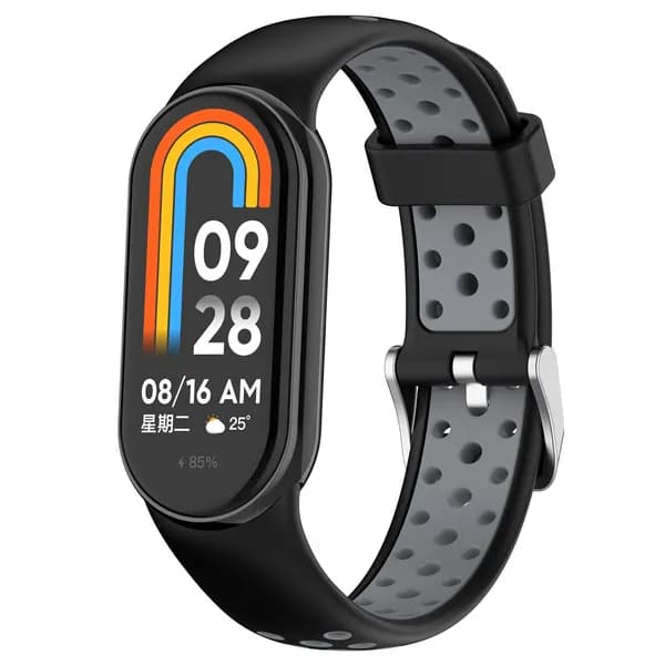 Двухцветный силиконовый ремешок для Xiaomi Mi Band 10 9 8
