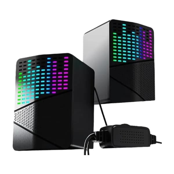 Компактная акустическая система с RGB-подсветкой и глубоким басом, - S556