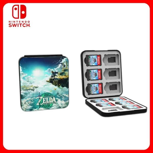 Nintendo Switch Футляр чехол кейс для 12 картриджей и 12 TF-карт памяти Легенда о Зельде (серия видеоигр)